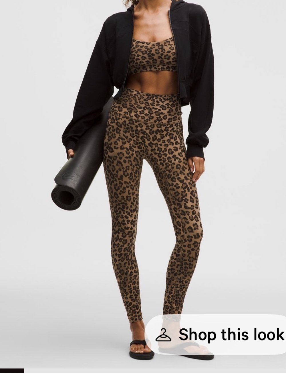 lululemon Align No-Line Leopard Print High-Rise 25in Leggings size 0 worn 1 time
